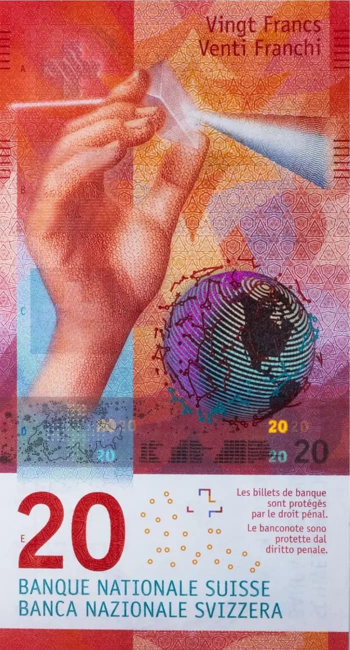 20 франків — дев’ятої серії