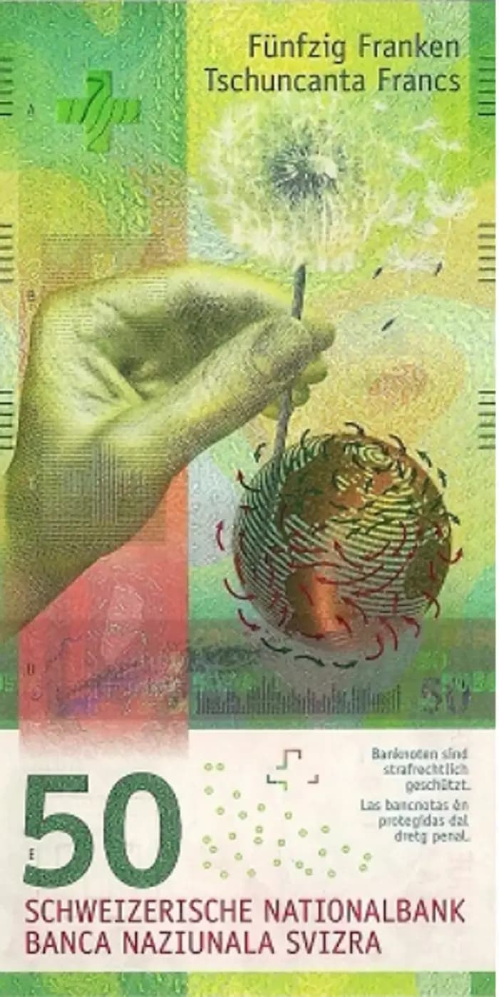 50 франків — дев’ятої серії