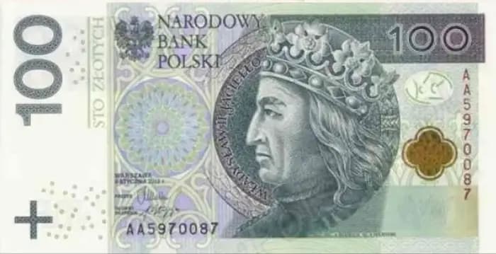 100 злотих — чинного зразка