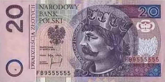 20 злотих — чинного зразка